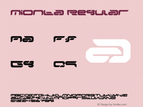 Mionta Regular Version 1.0 Font Sample