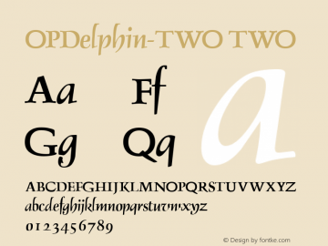 OPDelphin-TWO TWO OPTI FONT SF1-Edit 3.5  8/24/92图片样张