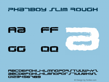 PhatBoy Slim Rough Version 1.04 - June 2011 Font Sample