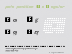 pole position l/c Regular Version 1.0 Font Sample