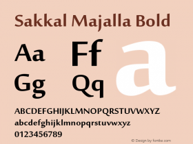 Sakkal Majalla Bold Version 6.84图片样张