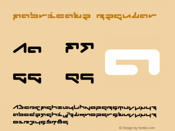 Fabricate Regular Version 1.0 Font Sample