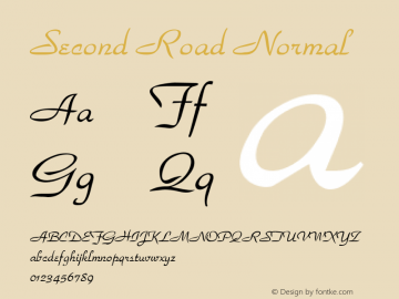 Second Road Normal 1.0 Wed Aug 25 20:53:11 1993图片样张