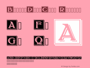 BoltonDropCaps Regular Version 1.00图片样张