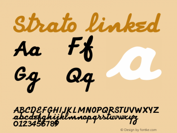 Strato linked Version 002.200 Font Sample