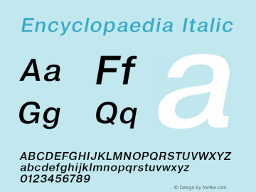 Encyclopaedia Italic 001.001图片样张