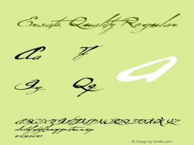 Ersatz Quality Regular Version 1.000 Font Sample