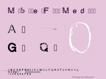 MobilesFont Medium Version 001.000 Font Sample