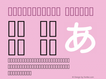 MobilesFont Medium Version 001.000图片样张