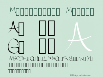 MobilesFont Medium Version 001.000 Font Sample