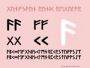 Gunfjaun Runic Regular Version 1.000图片样张