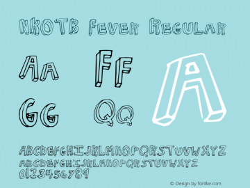 NKOTB Fever Regular Version 1.001 Font Sample