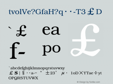 UWPM7F (GB) Regular Version 1.0 Font Sample