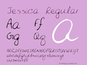 Jessica Regular Altsys Metamorphosis:3/2/95 Font Sample