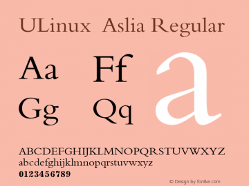 ULinux  Aslia Regular Version 1.50图片样张