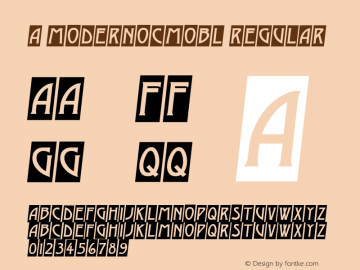 a_ModernoCmObl Regular 001.002 Font Sample