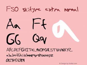 FSO skifyre extra normal 001.000 Font Sample