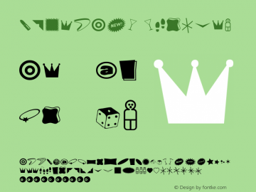 DincBATS Regular Macromedia Fontographer 4.1 1/1/02 Font Sample