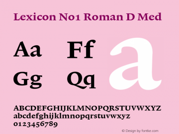 Lexicon No1 Roman D Med 001.000图片样张
