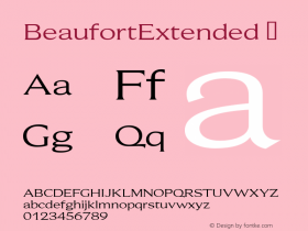 BeaufortExtended ☞ Version 2.02;com.myfonts.easy.shinn.beaufort.extended.wfkit2.version.Bhn Font Sample