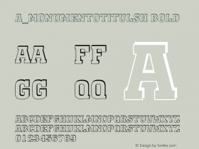 a_MonumentoTitulSh Bold 01.03 Font Sample