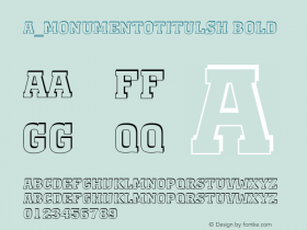 a_MonumentoTitulSh Bold 01.03 Font Sample