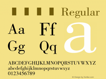 蒙文那体 Regular 1.00图片样张