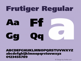 Frutiger Regular 001.001图片样张