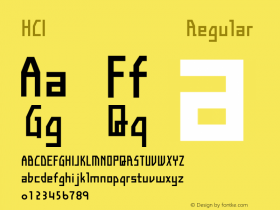 HCI 중간팸체 Regular 0.1图片样张
