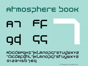 Atmosphere Book Version Macromedia Fontograp图片样张