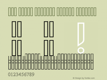 Old Antic Outline Shaded Regular Version 2.10 Font Sample