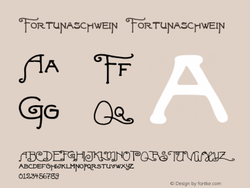 Fortunaschwein Fortunaschwein Version 3: added complete character set图片样张