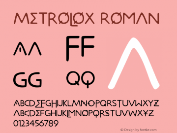 Metrolox Roman Version 001.000图片样张