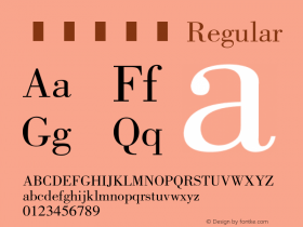 蒙文正写体 Regular 1.00 Font Sample