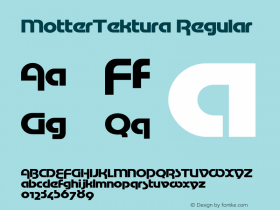 MotterTektura Regular OTF 1.0;PS 1.3;Core 116;AOCM 1.0 28图片样张