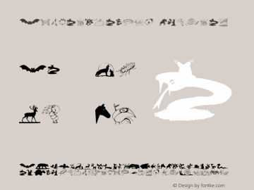 AnimalShadows Regular 1.0 2003-12-11 Font Sample