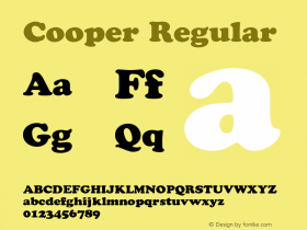 Cooper Regular 001.000图片样张