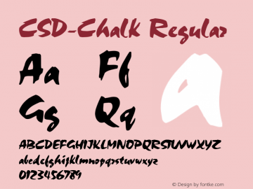 CSD-Chalk Regular 001.000图片样张