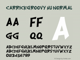CarrickGroovy Hu Normal Altsys Fontographer 4.0.2 11/8/93图片样张