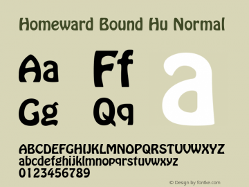 Homeward Bound Hu Normal 1.0 Wed Nov 18 09:17:15 1992图片样张