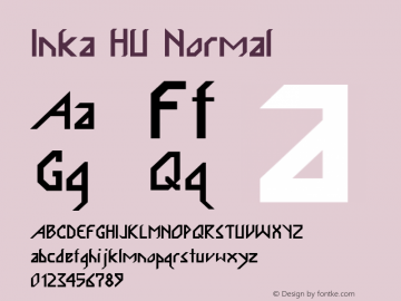 Inka HU Normal 1.000 Font Sample