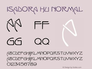 Isadora HU Normal 1.000 Font Sample
