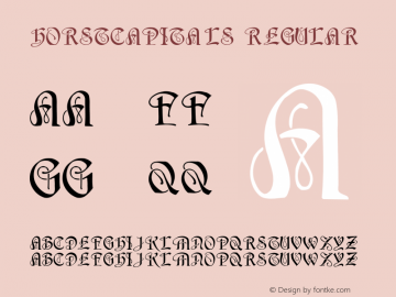 HorstCapitals Regular Converted from F:\X\HORST.TF1 by ALLTYPE Font Sample