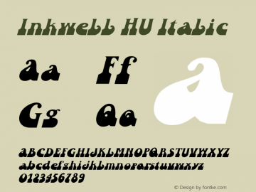 Inkwell HU Italic 1.000图片样张