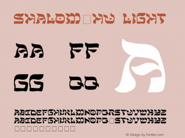 Shalom-HU Light 1.000 Font Sample