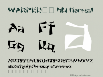 WARPED11 HU Normal 1.000 Font Sample