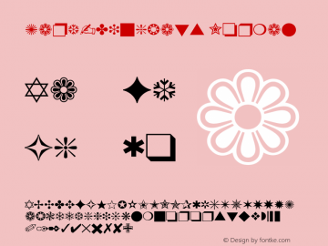 Zapf-Dingbats Normal 1.000 Font Sample