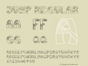 Jump Regular Version 1.00 July 8, 2011, initial release Font Sample