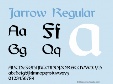 Jarrow Regular Version 1.00图片样张