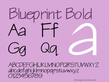 Blueprint Bold Rev. 003.000图片样张